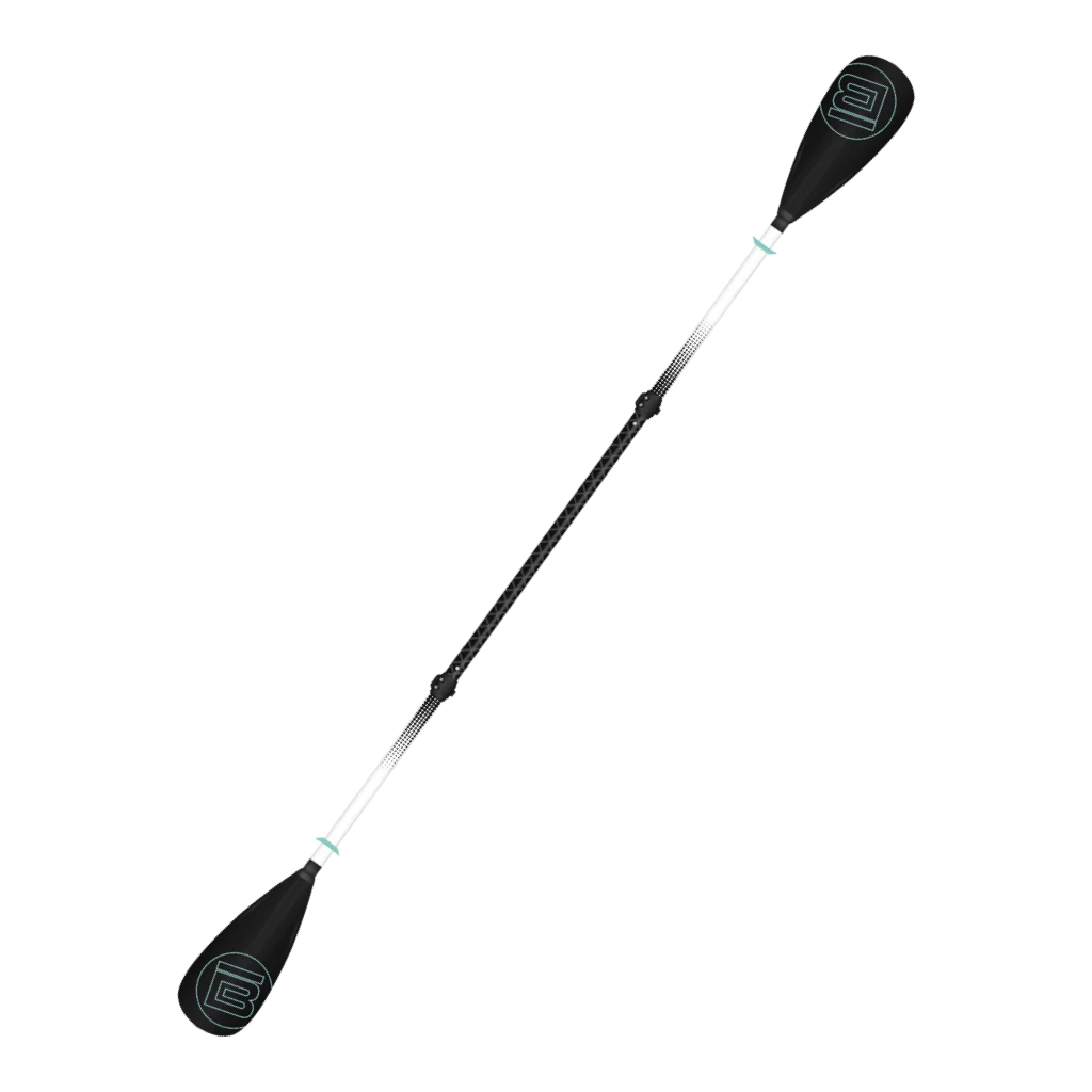 4-Piece Kids Hybrid Adjustable Fiberglass Paddle Black - Image 4